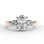 Elegant Multi-Stone Central Brilliance Ring