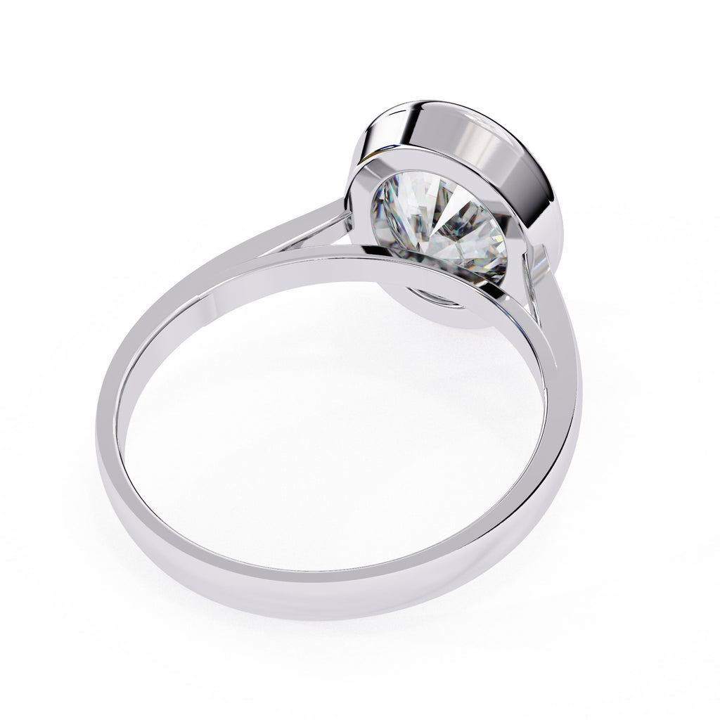 Elegant Solitaire Central Stone Ring