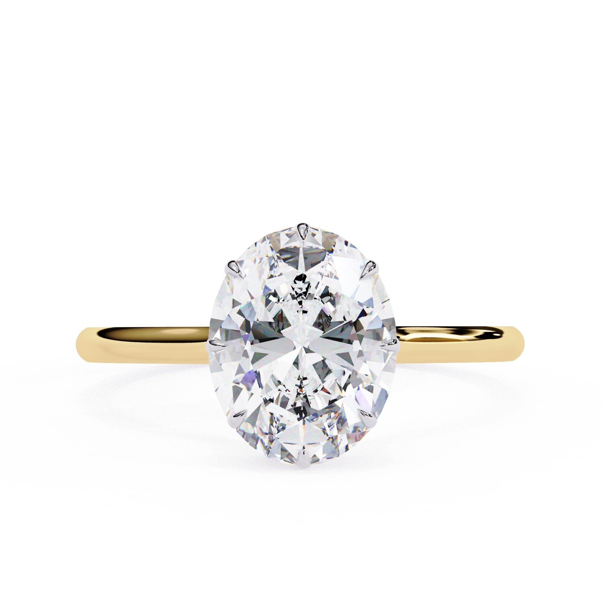 Elegant Diamond Side Stone Brilliance Ring