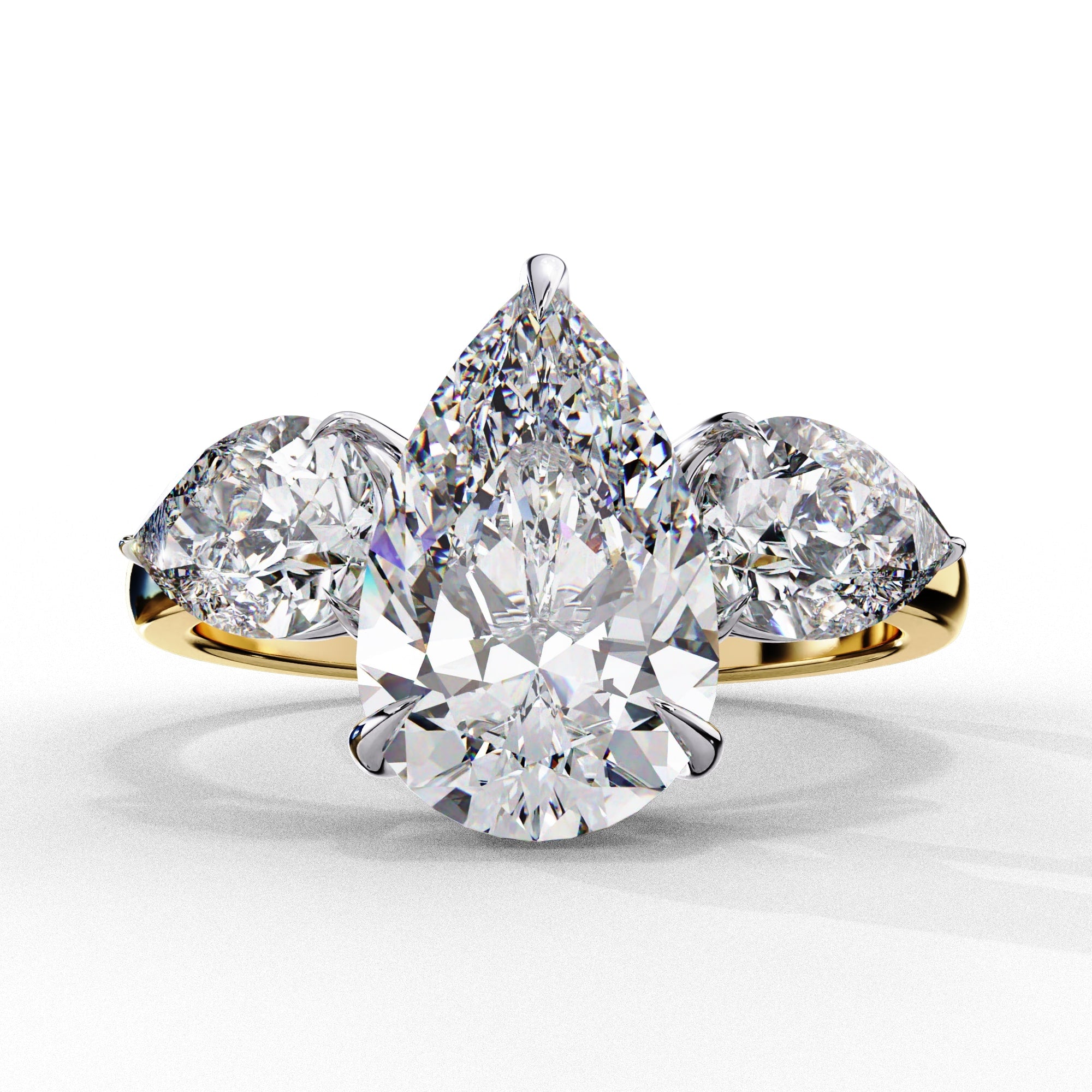 Radiant Multi-Stone Central Cluster Ring