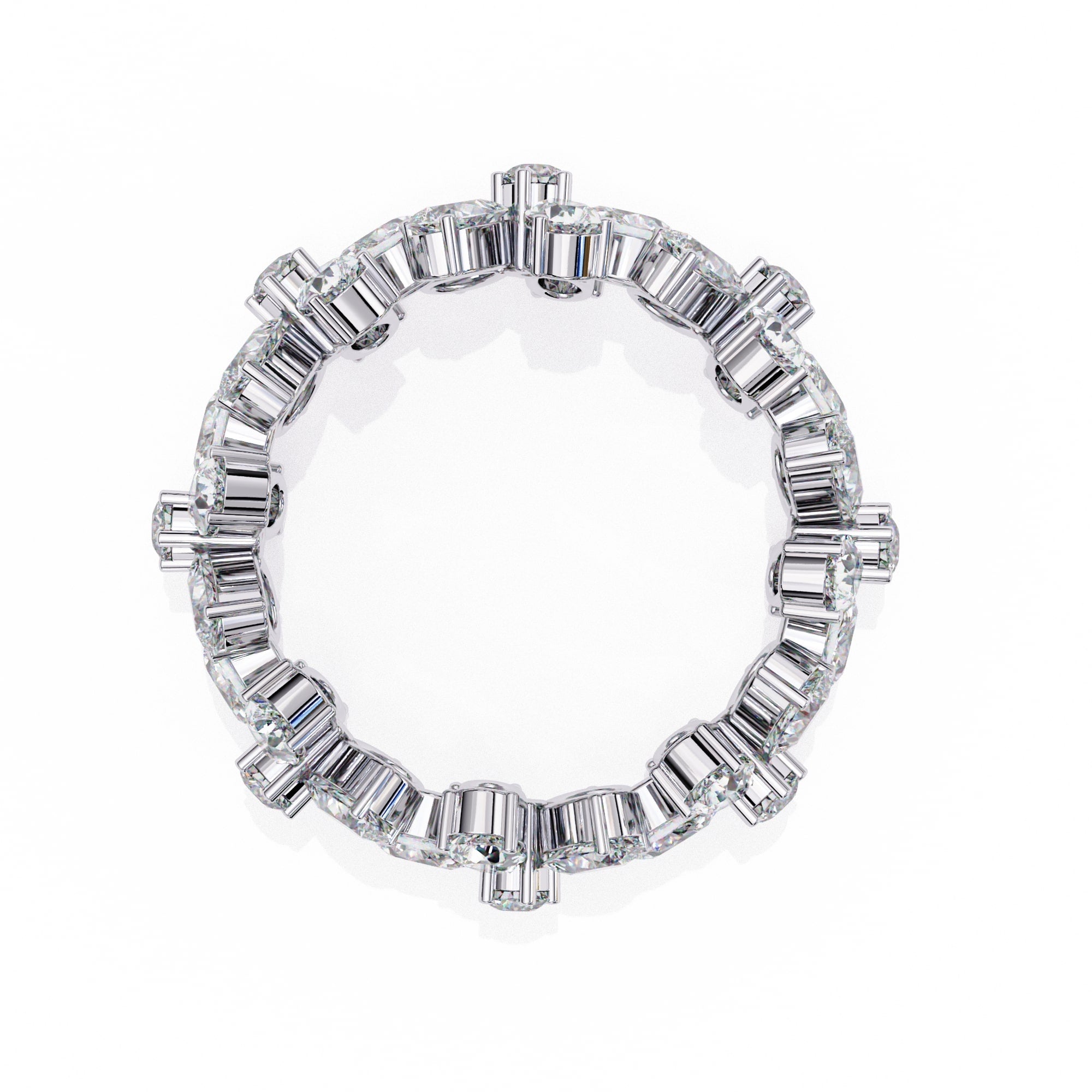 Elegant Diamond Side Stone Brilliance Ring