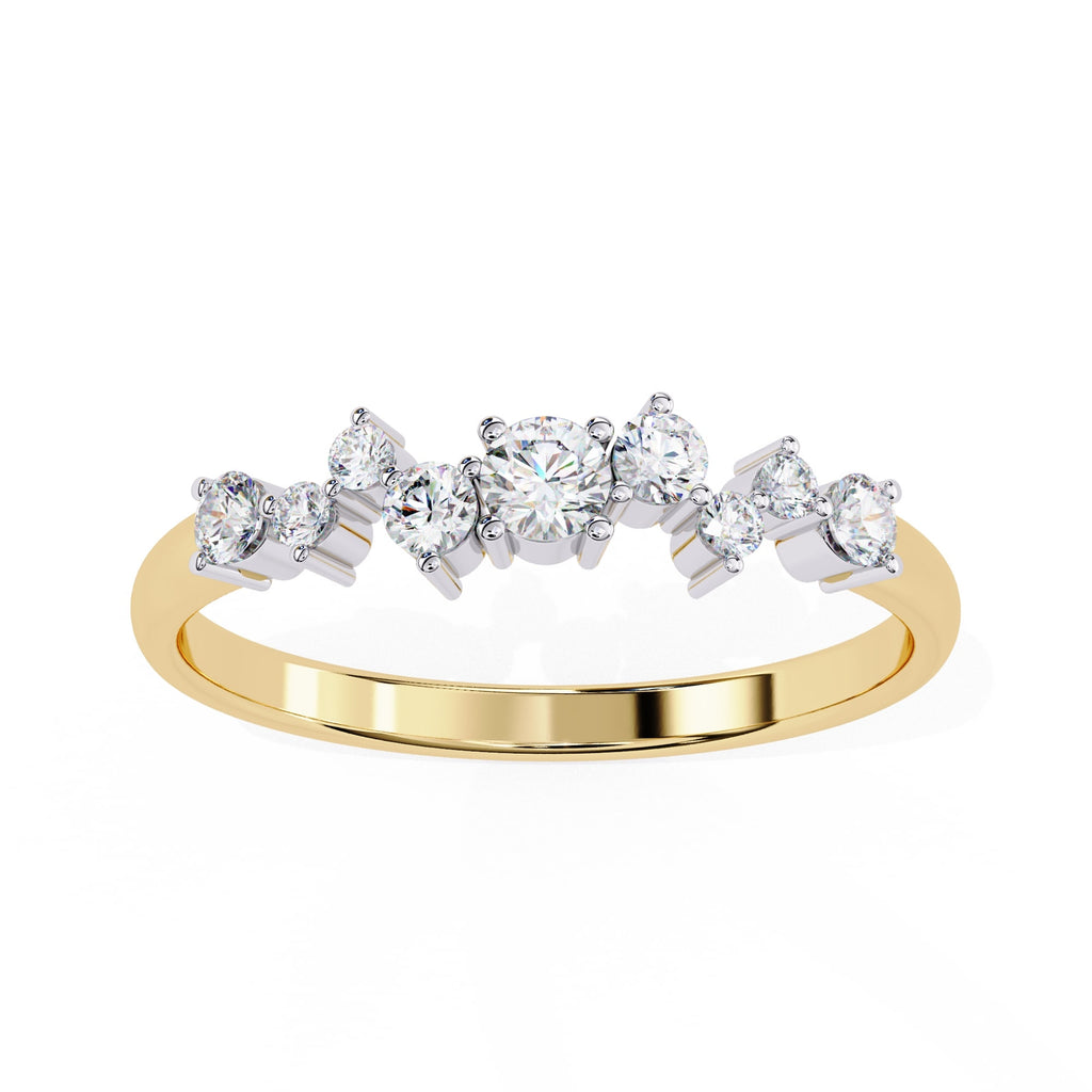 Elegant Diamond Side Stone Brilliance Ring