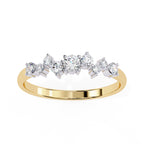 Elegant Diamond Side Stone Brilliance Ring