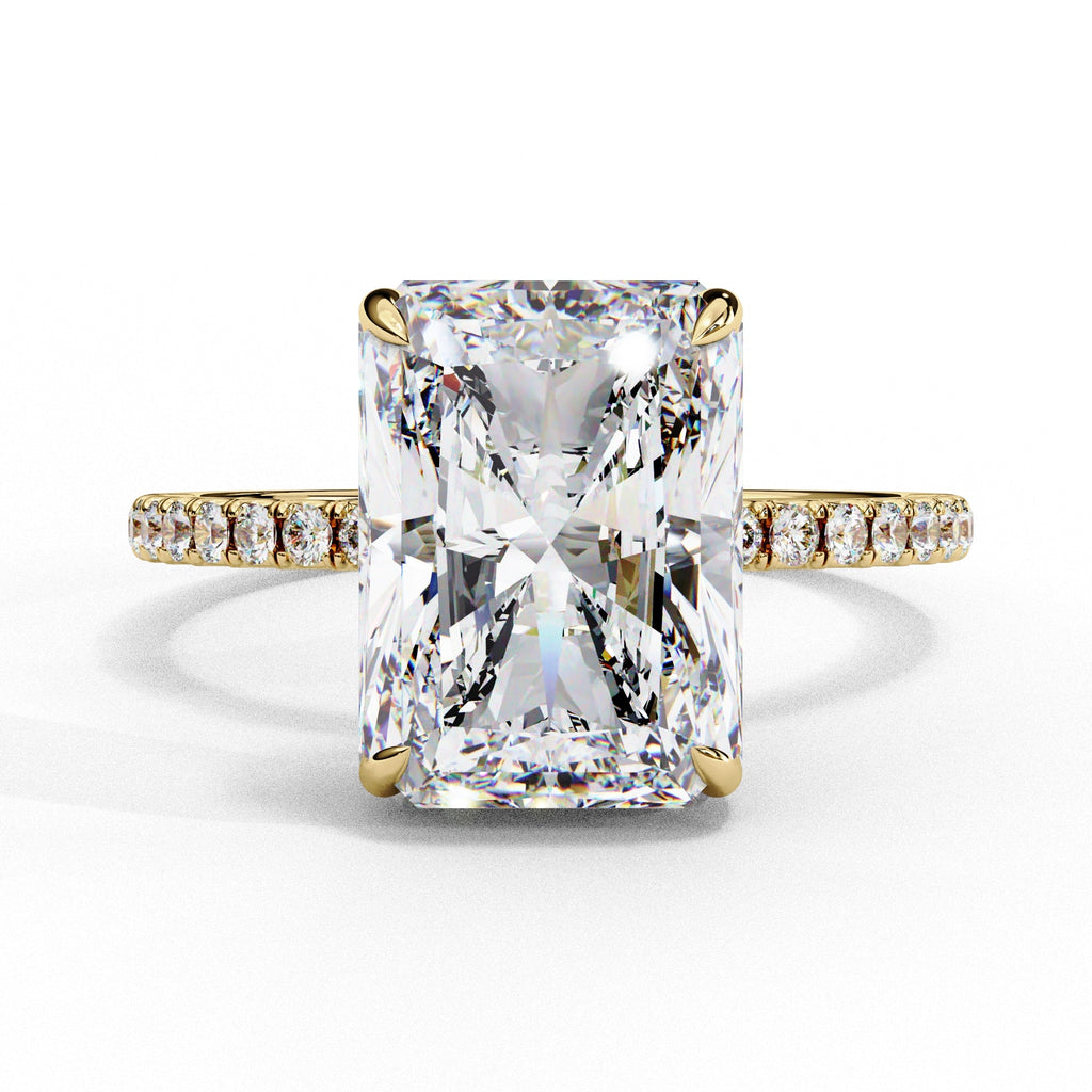 Elegant Diamond Side Stone Brilliance Ring
