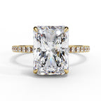 Elegant Diamond Side Stone Brilliance Ring