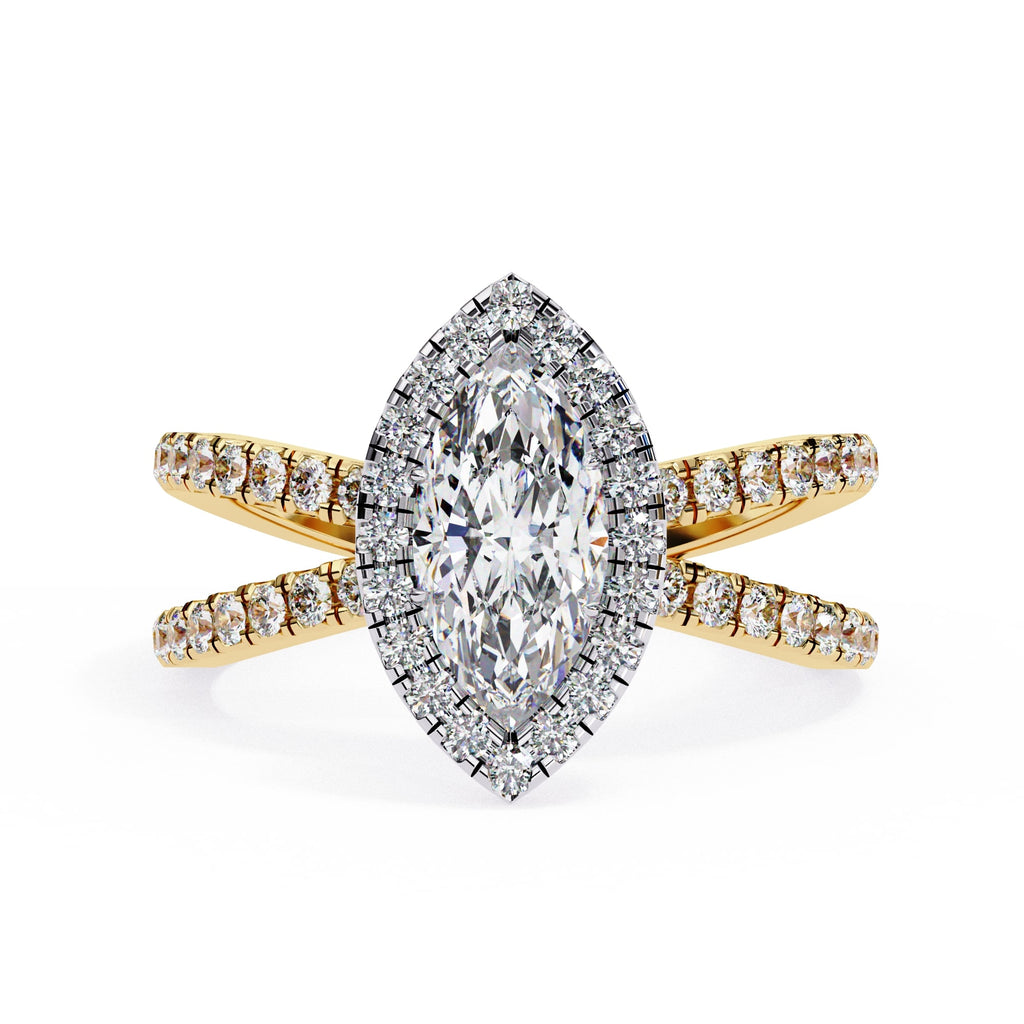 Elegant Diamond Side Stone Brilliance Ring