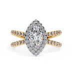 Elegant Diamond Side Stone Brilliance Ring