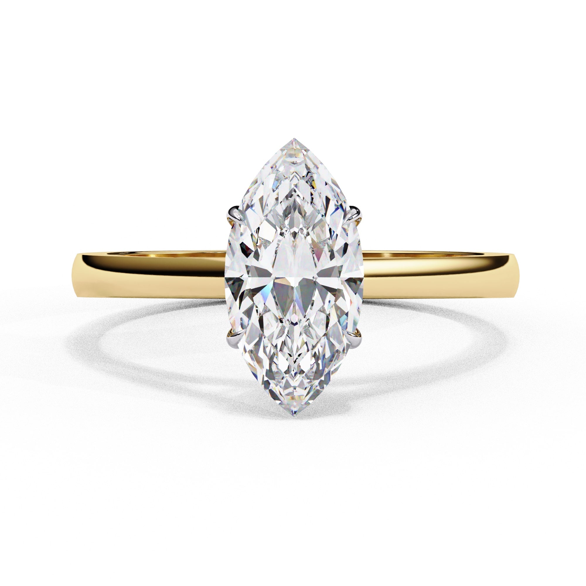 Elegant Central Stone Solitaire Ring