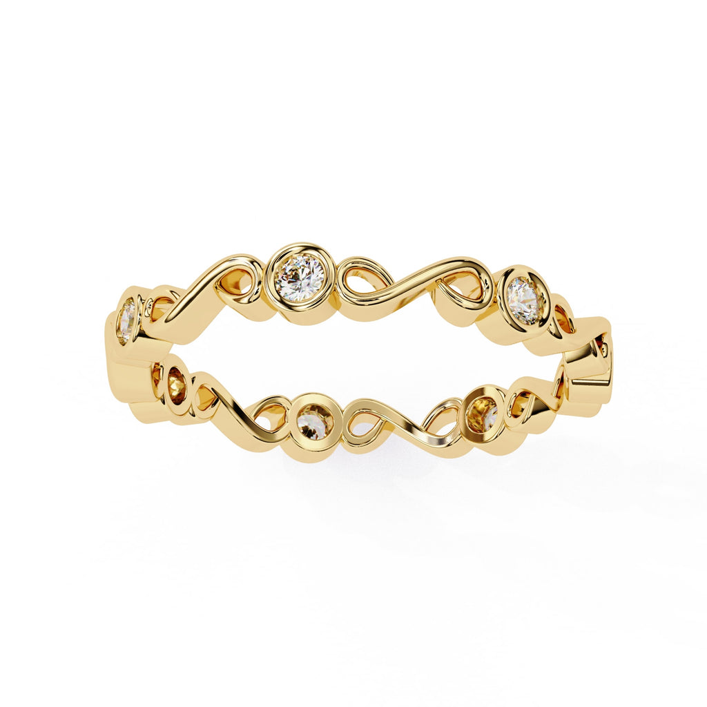 Elegant Diamond Side Stone Brilliance Ring