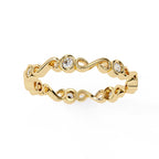 Elegant Diamond Side Stone Brilliance Ring