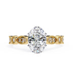 Elegant Diamond Central Stone Ring