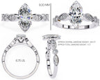 Elegant Central Stone Diamond Ring with Side Accents