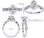 Elegant Diamond Central Stone Ring