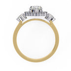 Elegant Diamond Side Stone Brilliance Ring