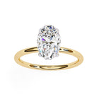 Elegant Central Stone Diamond Ring with Sparkling Side Accents