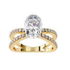 Elegant Radiance Central Stone Diamond Ring