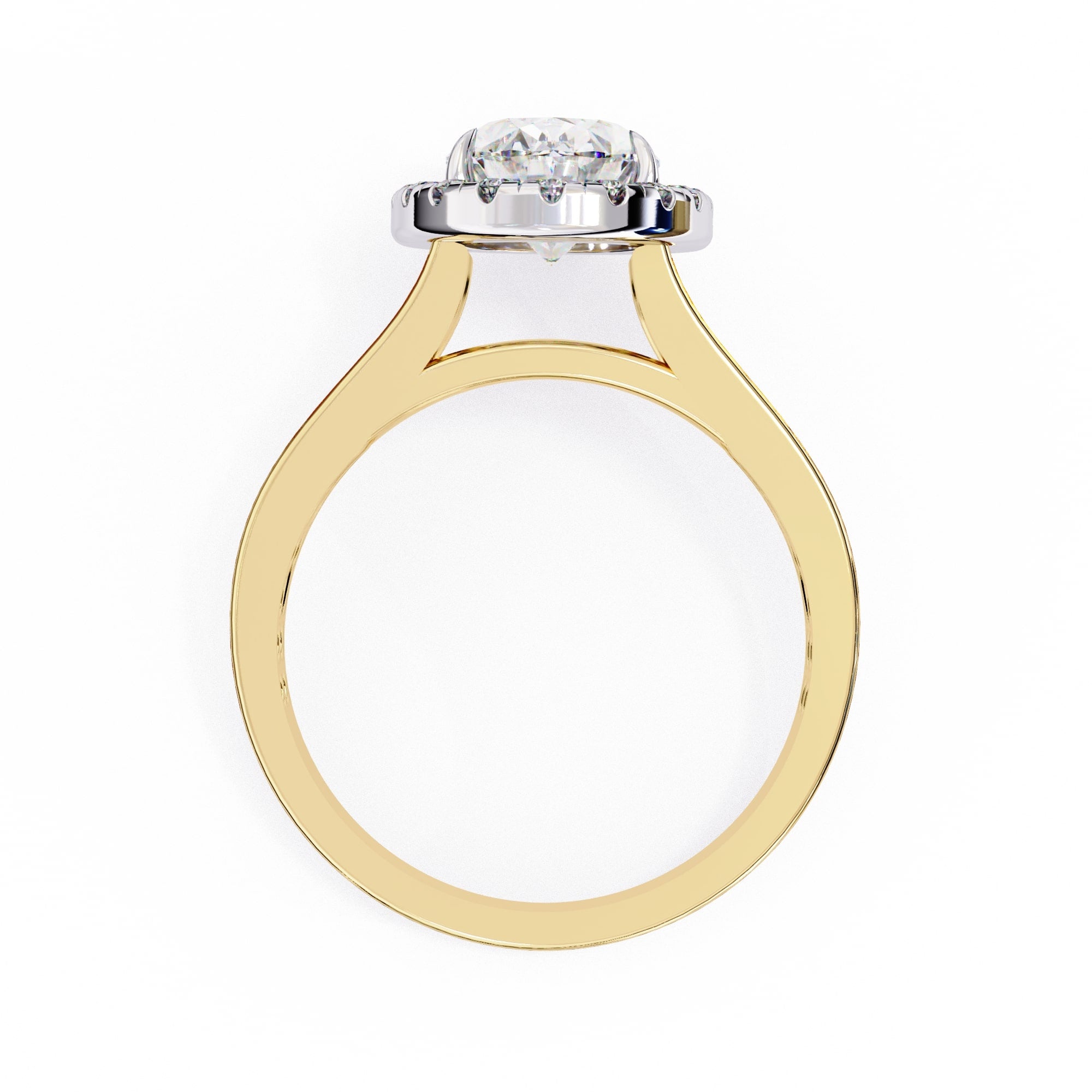 Elegant Diamond Side Stone Brilliance Ring