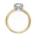 Elegant Central Stone Diamond Ring with Radiant Side Accents