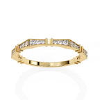 Elegant Diamond Side Stone Brilliance Ring
