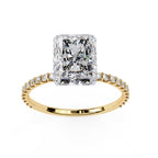 Radiant Central Stone Diamond Halo Ring