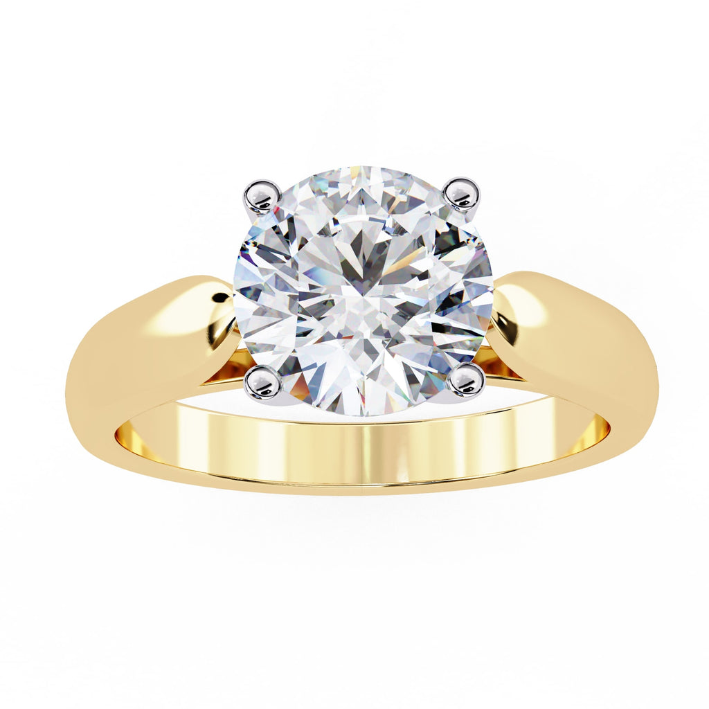 Elegant Solitaire Central Stone Diamond Ring