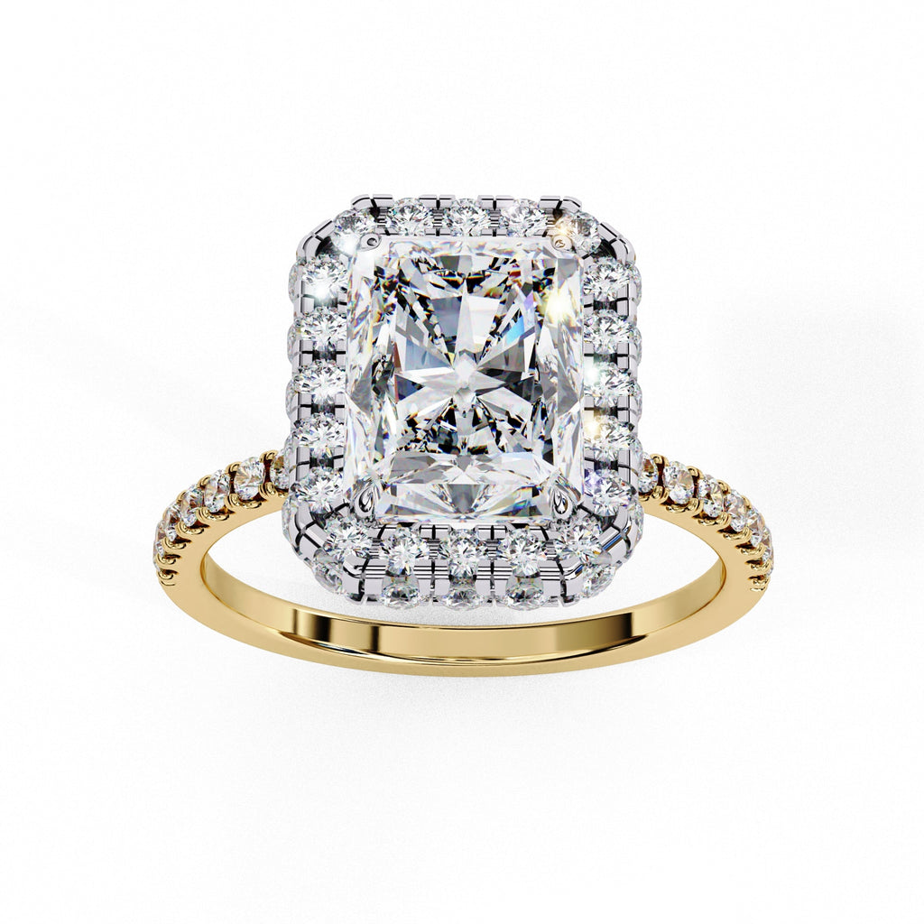 Elegant Diamond Side Stone Brilliance Ring