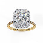 Elegant Diamond Side Stone Brilliance Ring