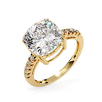 Elegant Diamond Side Stone Brilliance Ring