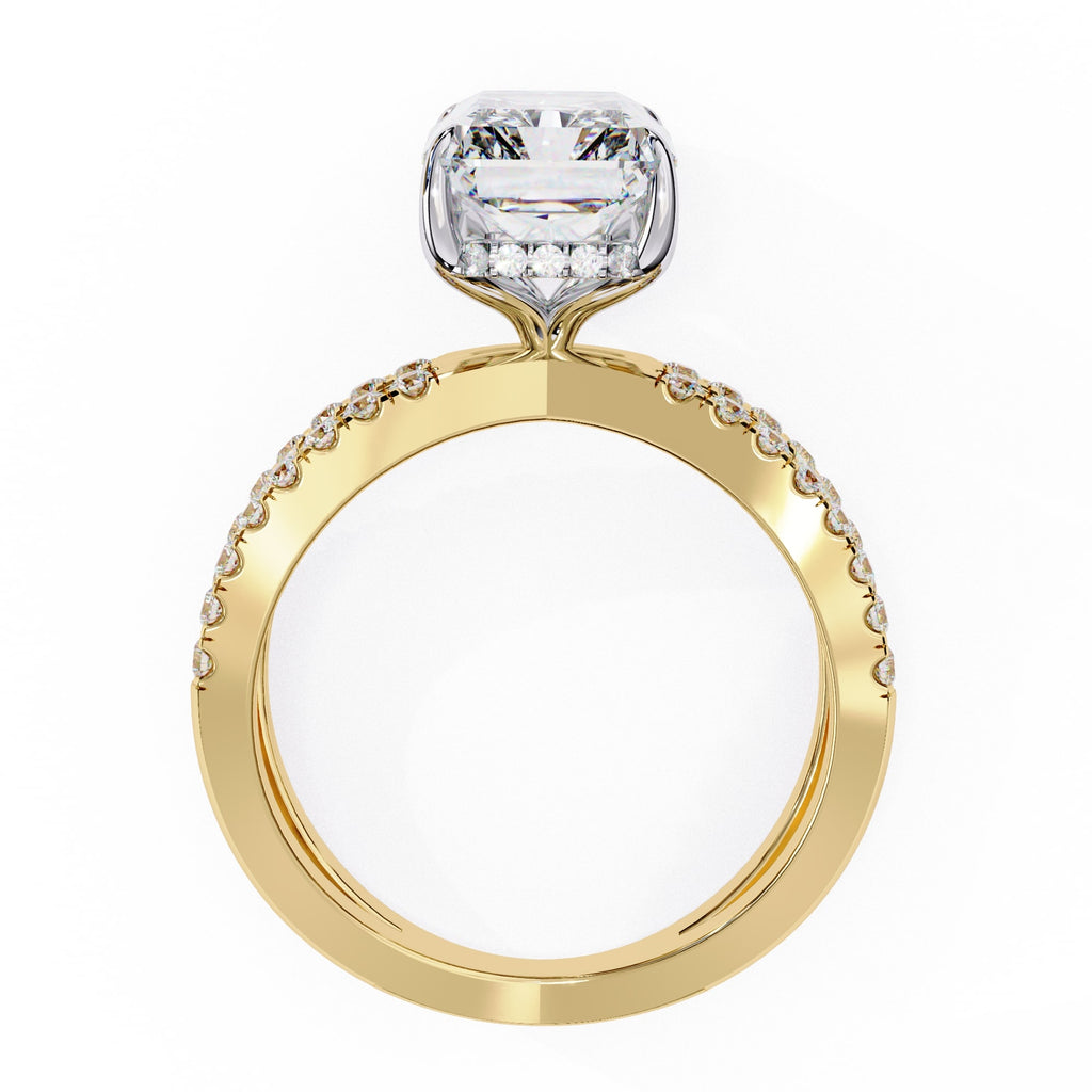 Elegant Diamond Side Stone Brilliance Ring