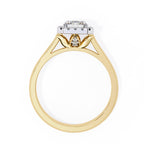 Elegant Central Stone Diamond Ring with Side Accents