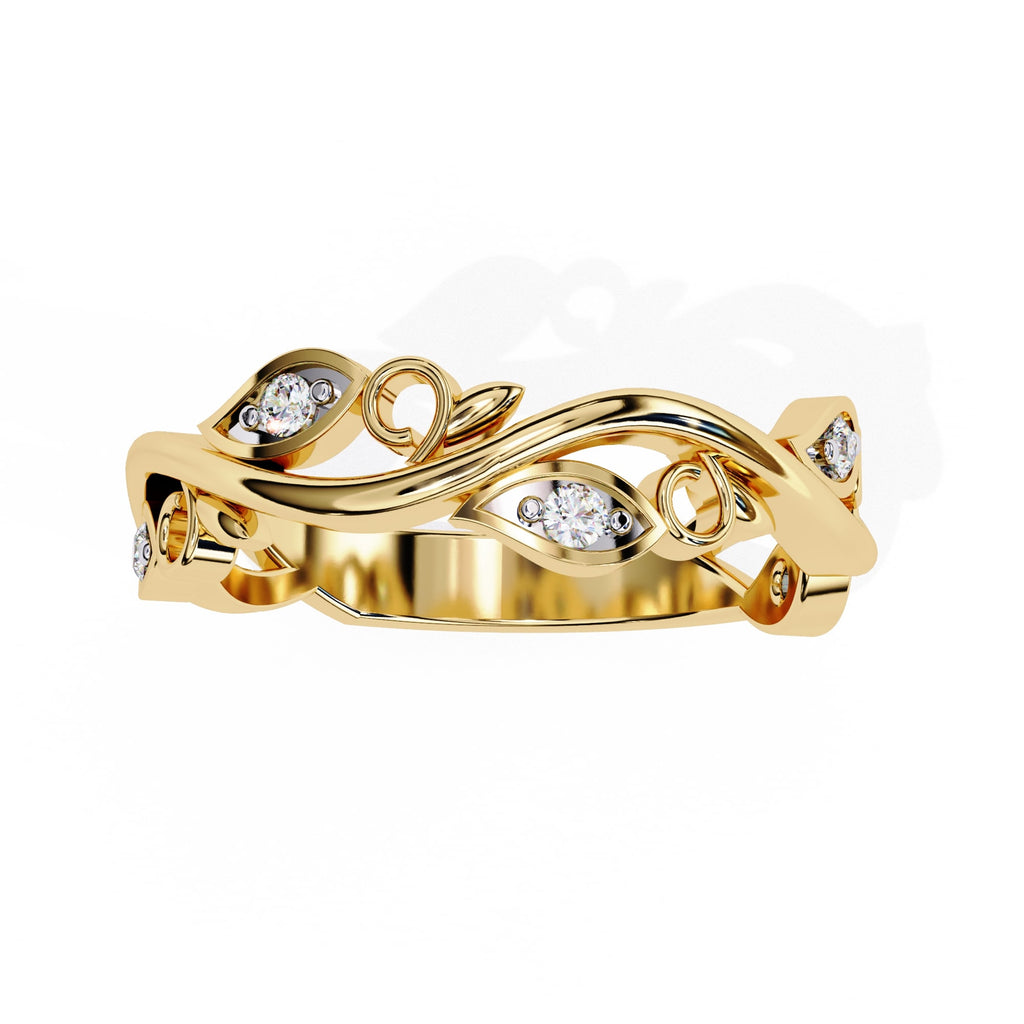Elegant Diamond Side Stone Brilliance Ring