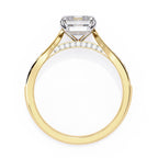 Elegant Central Stone Diamond Side Accent Ring