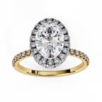 Elegant Diamond Side Stone Brilliance Ring