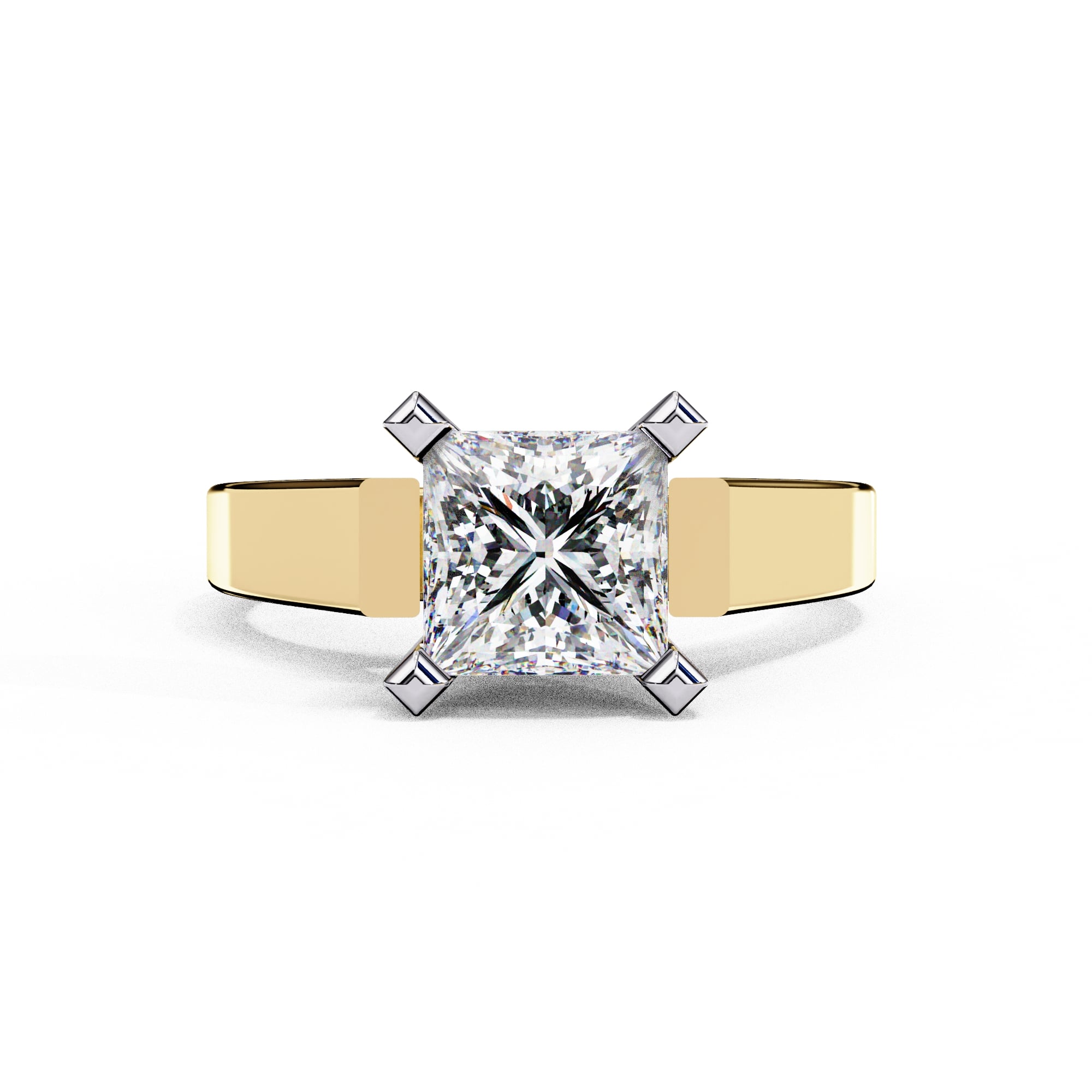Elegant Central Stone Solitaire Ring