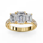 Elegant Central Stone Diamond Cluster Ring