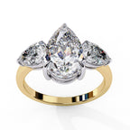 Radiant Multi-Stone Central Cluster Ring