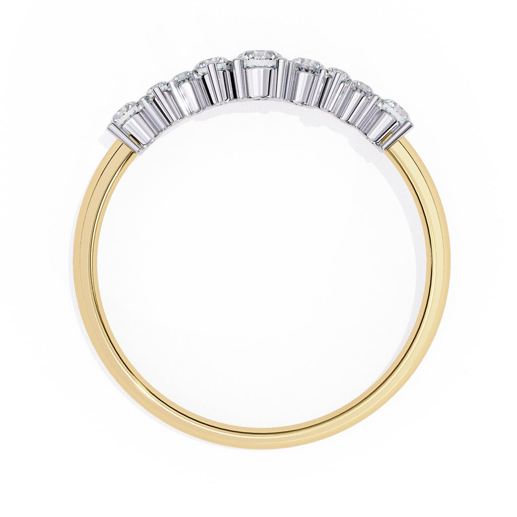 Elegant Diamond Side Stone Brilliance Ring