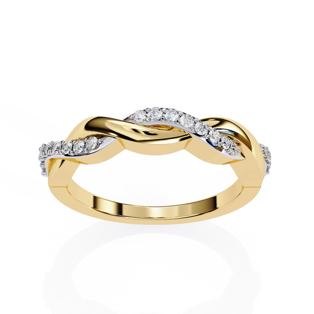 Elegant Diamond Side Stone Brilliance Ring