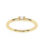 Radiant Solitaire Central Stone Ring