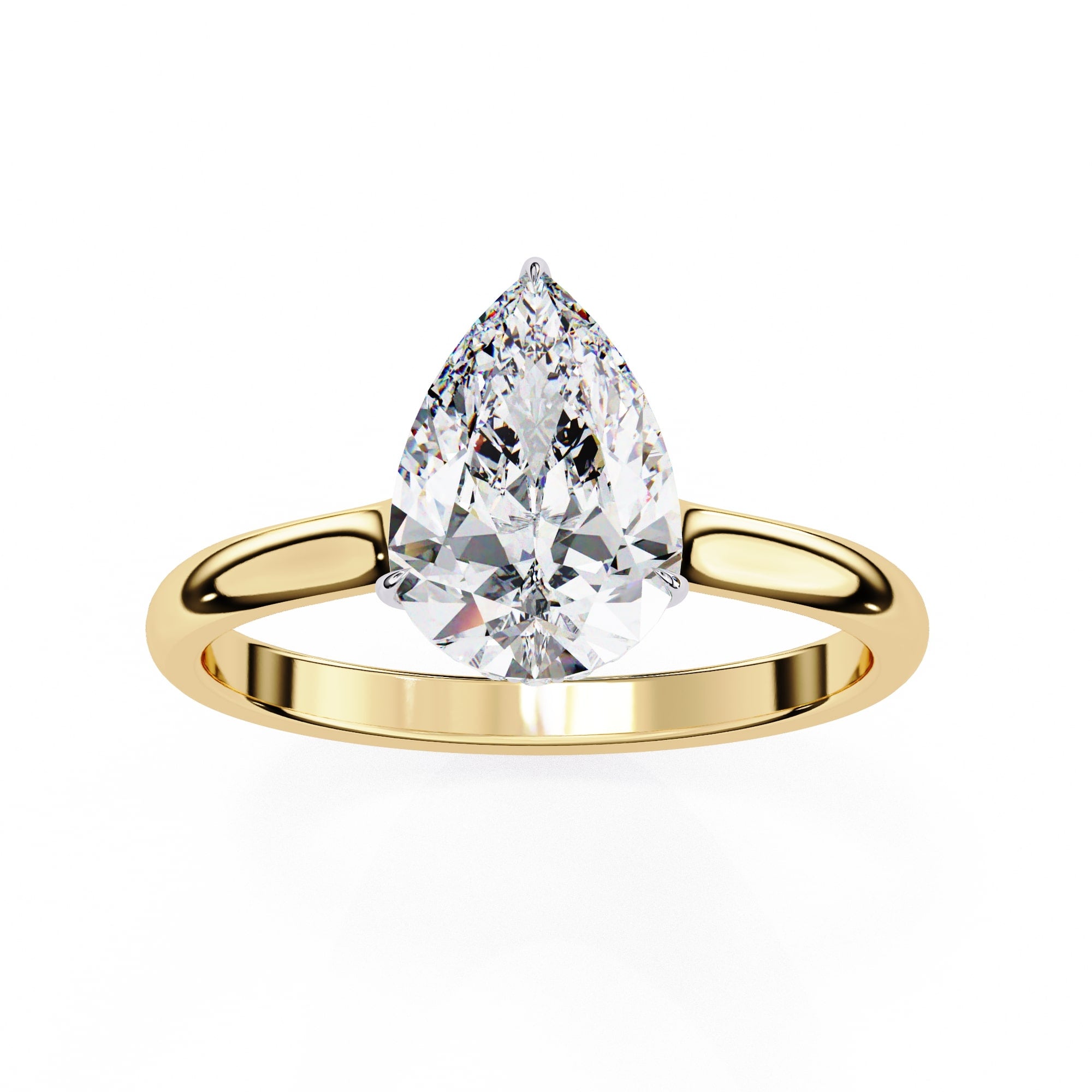 Elegant Central Stone Diamond Halo Ring