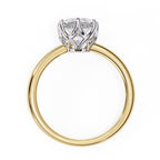 Elegant Central Stone Diamond Ring with Side Accents