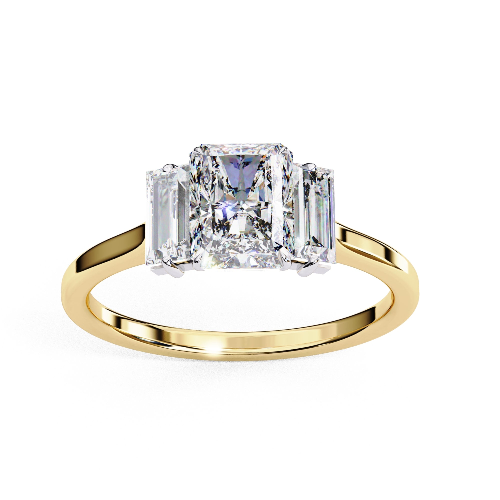 Elegant Multi-Stone Brilliance Central Cluster Ring