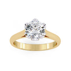 Elegant Radiant Central Stone Ring with Shimmering Side Accents