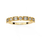 Elegant Diamond Side Stone Brilliance Ring