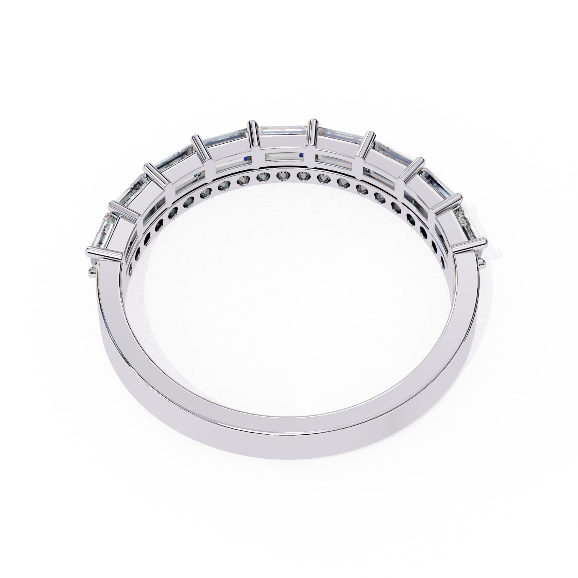 Elegant Diamond Side Stone Brilliance Ring