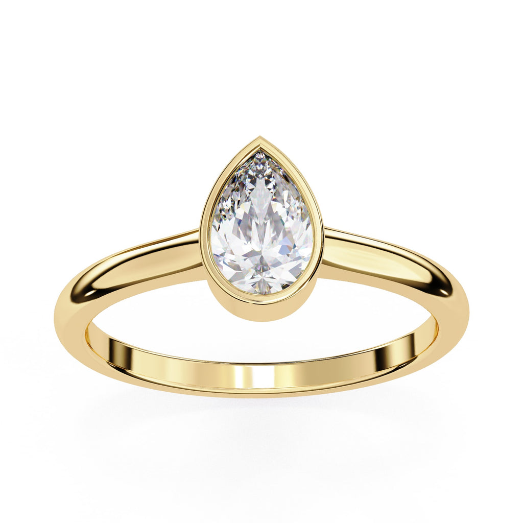 Radiant Solitaire Central Stone Ring