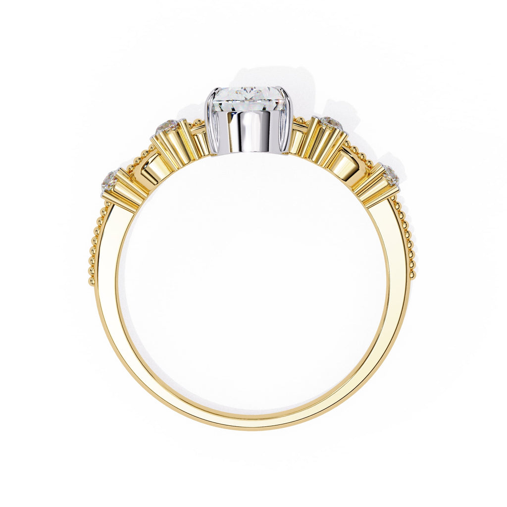 Elegant Radiance Central Stone Diamond Ring