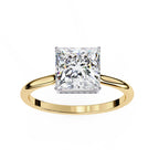 Elegant Central Stone Diamond Ring with Side Stone Brilliance