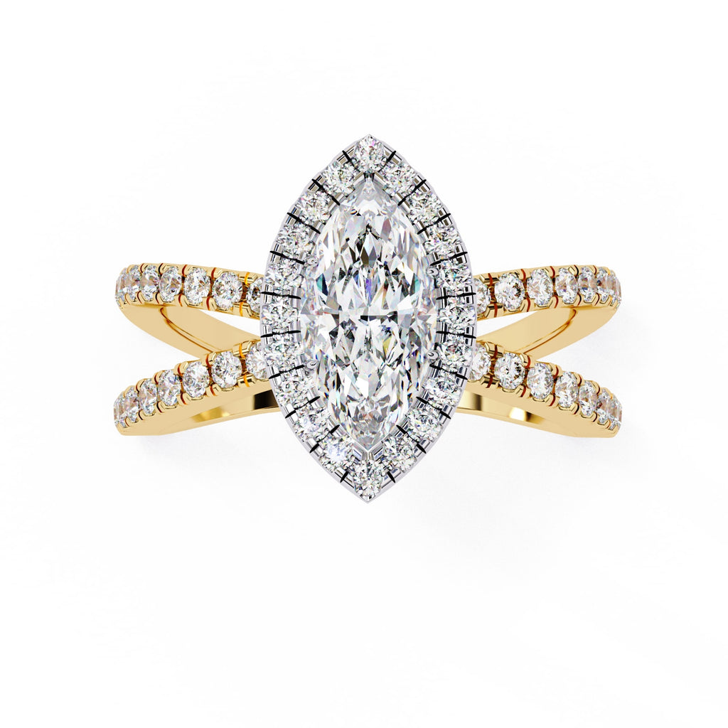 Elegant Diamond Side Stone Brilliance Ring