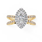 Elegant Diamond Side Stone Brilliance Ring